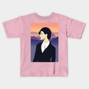 Retro Girl  02 Kids T-Shirt